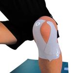 Tape Kinesiológico K6 Soporte Muscular para Rehabilitación Color Gris