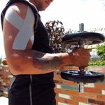 Tape Kinesiológico K6 Soporte Muscular para Rehabilitación Color Gris