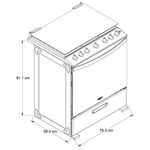 Estufa Con Horno A Gas Acero Inoxidable 30 Plg - Whirlpool