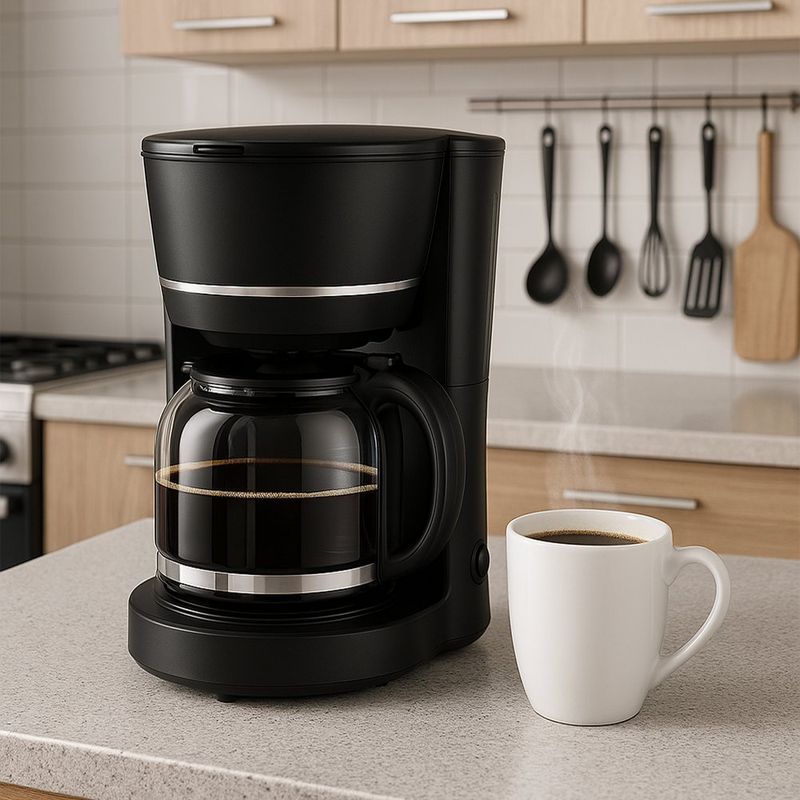 Cafetera Convencional Negra 1.5 L