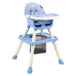 Silla Alta para Comer Golden 6 en 1 con Bandeja y Arnés Color Azul