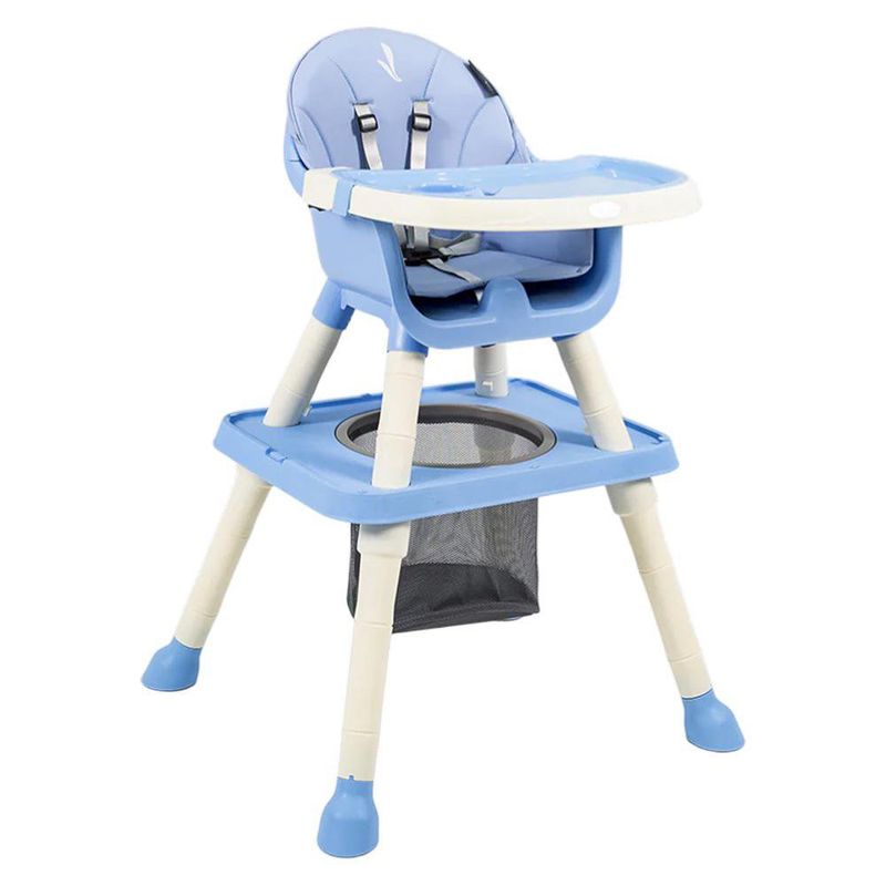 Silla Alta para Comer Golden 6 en 1 con Bandeja y Arnés Color Azul