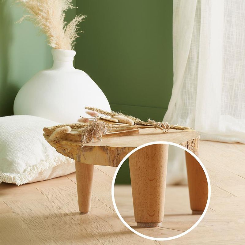 Protectores Adhesivos de Fieltro para Patas de Muebles 28 Mm Color Beige 8 Unidades