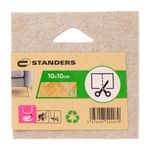Protector de Fieltro Recortable para Muebles de 10 x 10 Cm Color Beige