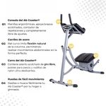 Entrenador Abdominal Ab Coaster PS500 con Contador Digital para Ejercicio Color Gris