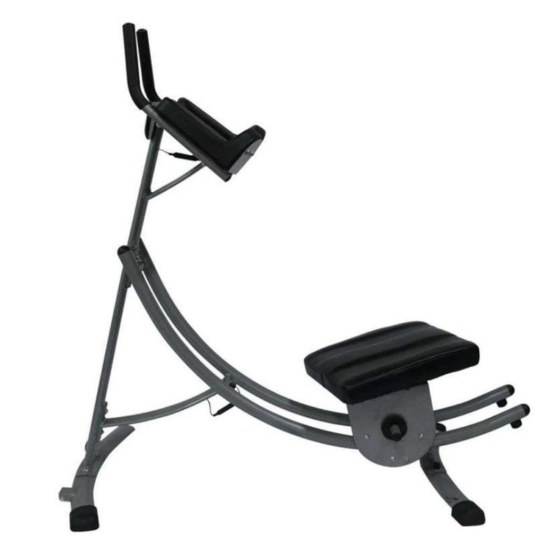 Entrenador Abdominal Ab Coaster PS500 con Contador Digital para Ejercicio Color Gris