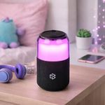 Bocina Inalámbrica Portátil STF Bolt con Luz LED Color Negro