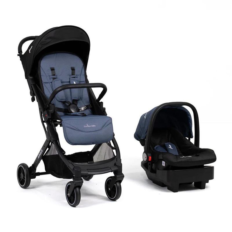 Travel System Argus Compacto con Porta Bebé Color Azul