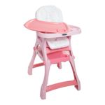 Silla de Bebé para Comer Kínder 2 en 1 Estampados de Triángulos Color Verde y Celeste