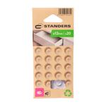 Protectores Adhesivos Antideslizantes para Muebles 13 Mm Color Transparente 20 Unidades