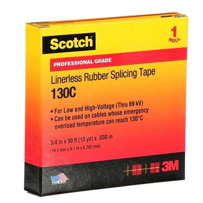 Cinta Eléctrica de Hule Autofusionable 3/4 Plg x 9 Metros