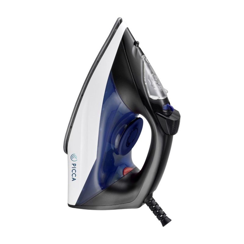 Plancha de Ropa PIIR128 con Suela Antiadherente y Vapor Color Negro con Azul