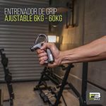 Par de Entrenadores Grip Ajustables con Contador de Resistencia 6 a 60 Kg Color Negro