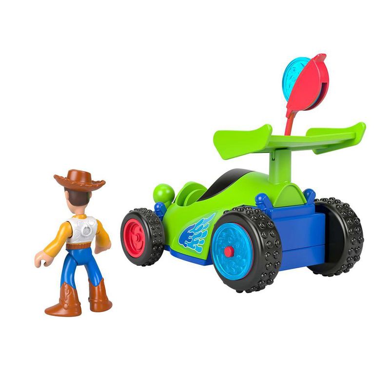 Vehículo deJuguete Imaginext Toy Story R.C. y Figura de Woody