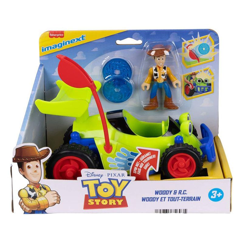 Vehículo deJuguete Imaginext Toy Story R.C. y Figura de Woody