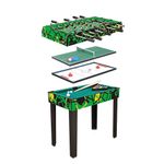 Mesa Multijuegos 4 en 1 con Futbolito, Billar, Hockey y Ping Pong