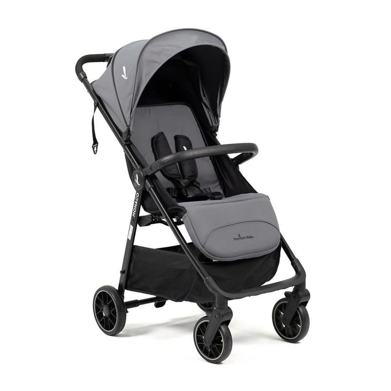 Carruaje de Paseo con Arnés de Seguridad Monaco Gris