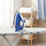 Plancha de Vapor PIIR149 con Suela Antiadherente Color Azul con Blanco