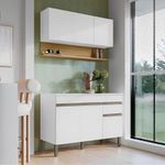 Mueble de Cocina Completo Line Color Blanco de 120 Cm
