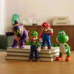 Set de 4 Figuras de Super Mario Galaxy Movie de 5 plg
