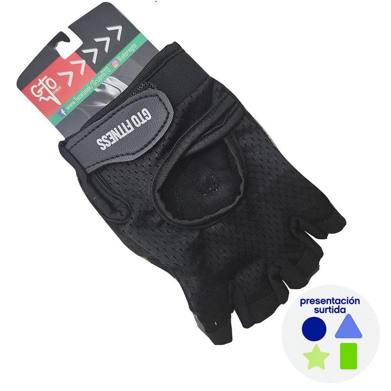Guantes Deportivos para Entrenamiento Fitness Talla S Color Negro con Gris
