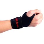 Muñequera Wilson con Soporte para Pulgar para Entrenamiento Unitalla Color Negro
