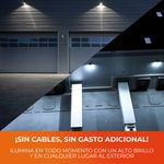 Lámpara Solar LED para Alumbrado Público con Sensor de Movimiento y Control Remoto de 80 W