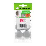 Deslizadores Plásticos para Patas de Muebles 30 Mm Color Gris 4 Unidades
