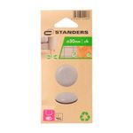 Deslizadores Plásticos para Patas de Muebles 30 Mm Color Gris 4 Unidades