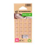 Protectores Adhesivos Tipo Gota Antideslizantes de 13 x 13 Mm Color Transparente 20 Unidades