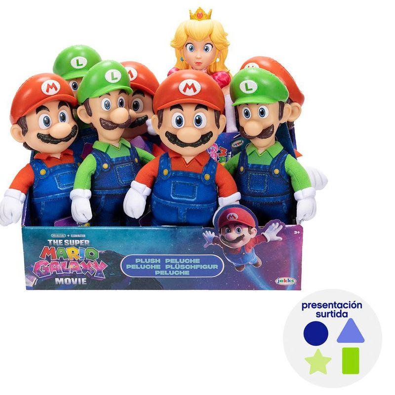 Peluche Super Mario Galaxy Movie de 22.5 Cm Diseños Surtidos