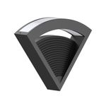 Lámpara de Pared Arbotante LED para Interior Color Negro de 8 W