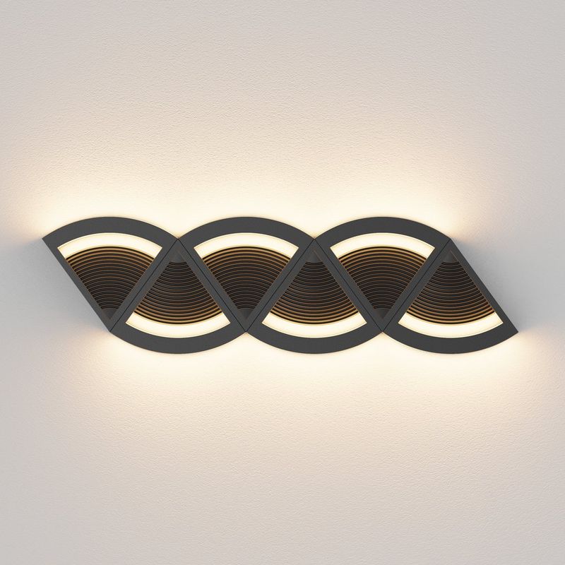 Lámpara de Pared Arbotante LED para Interior Color Negro de 8 W