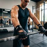 Guantes para Entrenamiento Gym PRO con Muñequera Integrada Talla M Color Negro