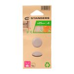 Deslizadores Plásticos para Patas de Muebles de 25 Mm Color Gris 8 Unidades