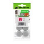 Deslizadores Plásticos para Patas de Muebles de 25 Mm Color Gris 8 Unidades