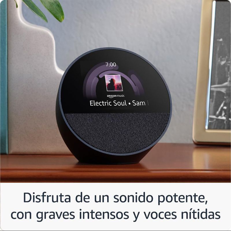 Despertador Inteligente Amazon Echo Spot con Alexa Color Negro