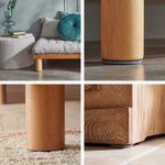 Deslizadores Plásticos para Patas de Muebles 50 Mm Color Gris 4 Unidades