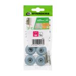 Deslizadores con Tornillo para Patas de Muebles 25 Mm Color Gris 4 Unidades