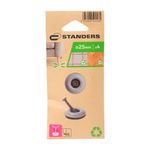 Deslizadores con Tornillo para Patas de Muebles 25 Mm Color Gris 4 Unidades