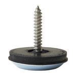 Deslizadores con Tornillo para Patas de Muebles 25 Mm Color Gris 4 Unidades