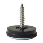 Deslizadores con Tornillo para Patas de Muebles 22 Mm Color Gris 4 Unidades