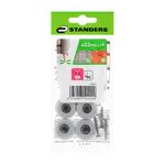 Deslizadores con Tornillo para Patas de Muebles 22 Mm Color Gris 4 Unidades