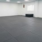 Piso de Caucho de Alta Densidad 1 x 1 m Espesor 15 mm para Gimnasio Color Gris