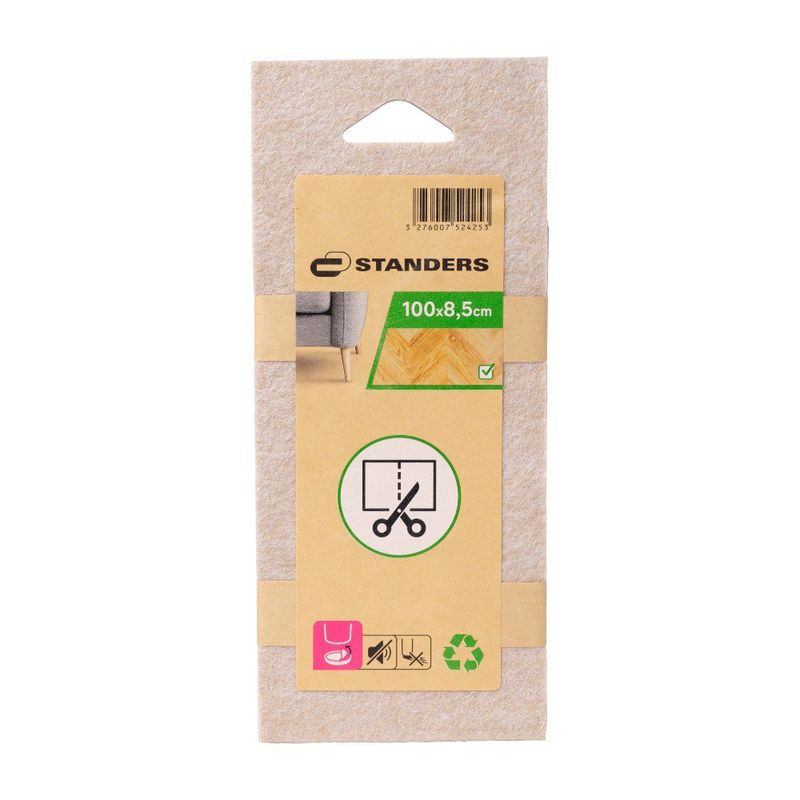 Protector de Fieltro Recortable para Muebles de 100 x 8.5 Cm Color Beige