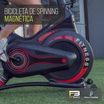 Bicicleta de Spinning Magnética con Disco de 8 kg y Monitor LCD para Cardio en Casa