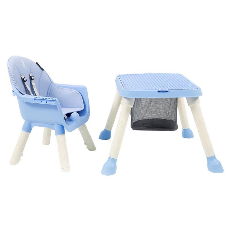 Silla Alta para Comer Golden 6 en 1 con Bandeja y Arnés Color Azul