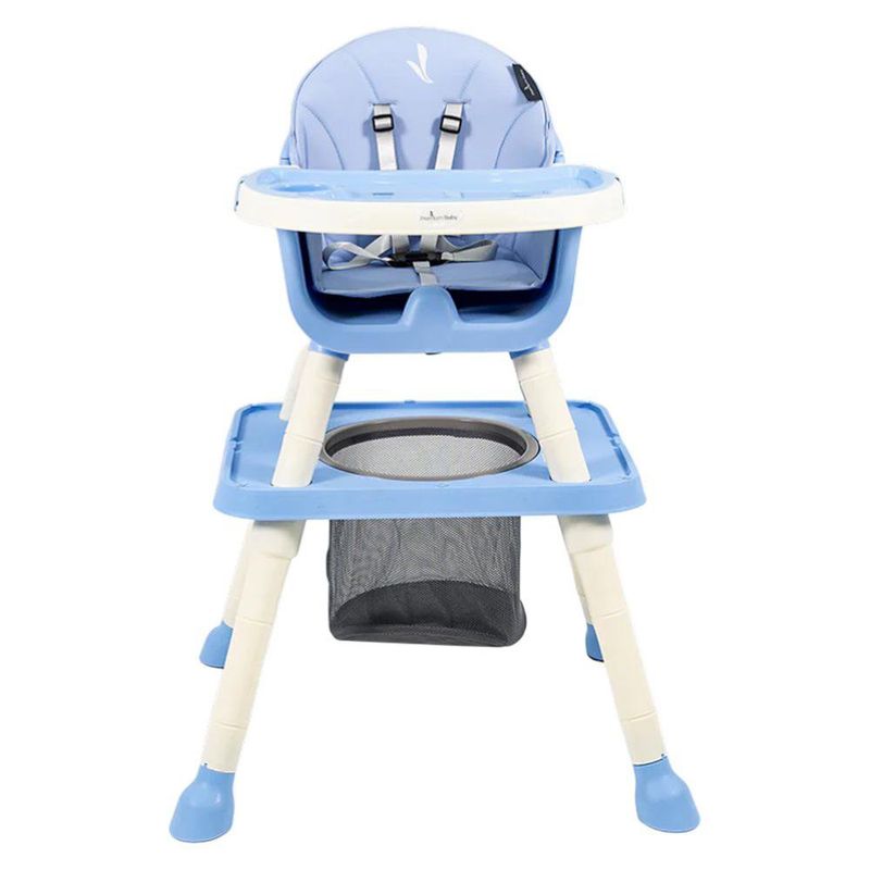 Silla Alta para Comer Golden 6 en 1 con Bandeja y Arnés Color Azul