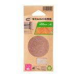 Protectores Adhesivos de Fieltro para Patas de Muebles 50 Mm Color Beige 4 Unidades