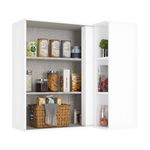 Gabinete Aéreo Esquinero Classy con 1 Puerta en MDF Color Blanco